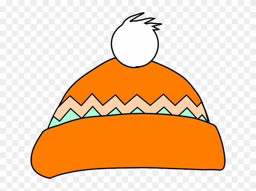 Cap Hat Warm Winter Green Orange Peach Cap - Cartoon Hat #263988