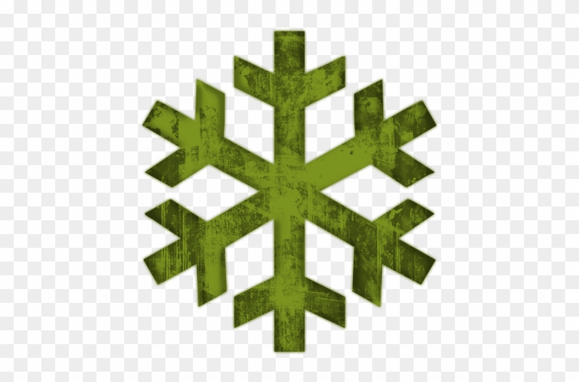 Green Snowflakes Clipart - Freezer Snowflake Symbol Mean #264222
