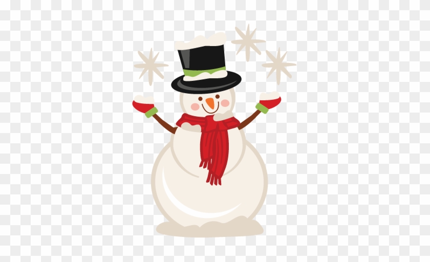 Snowman Svg Scrapbook Cut File Cute Clipart Files For - Vinyl Cutter #264449