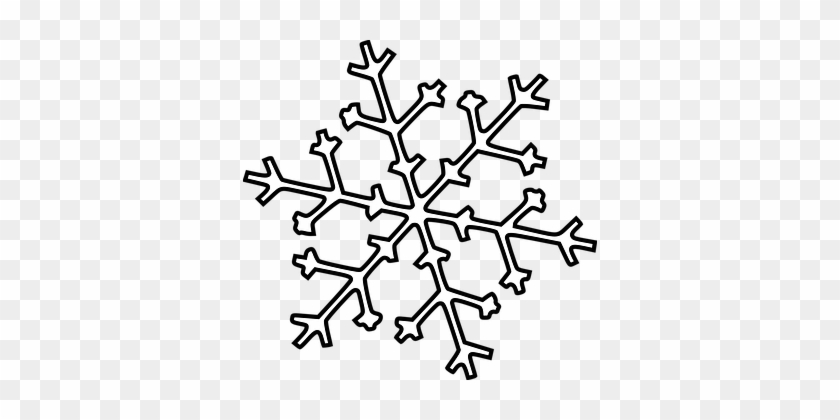 Fall White Winter Christmas Snow Snowflake - Snowflake Line Art #264468