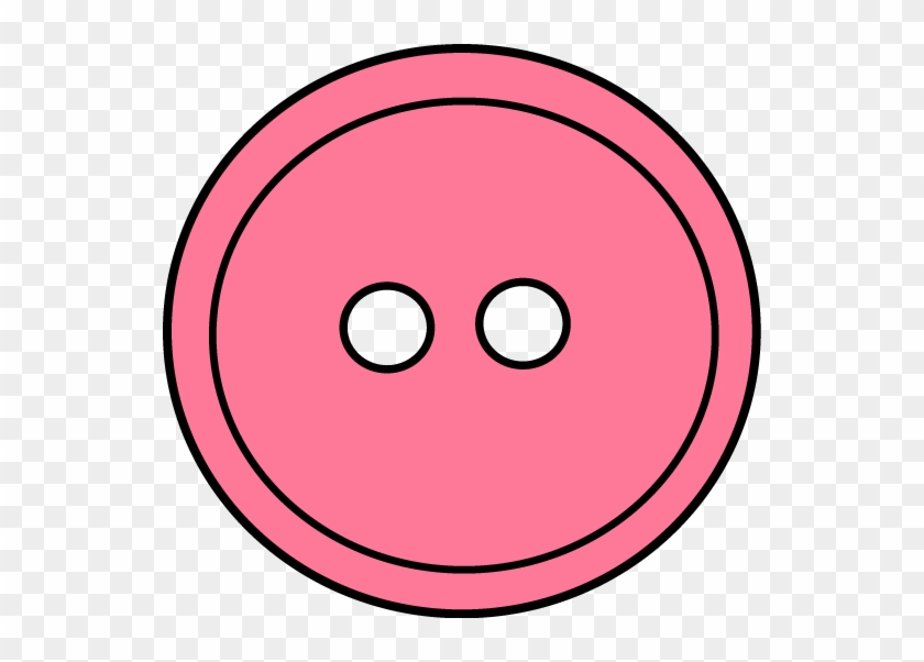 Pink Button Clip Art - Sewing Button Clip Art #264581