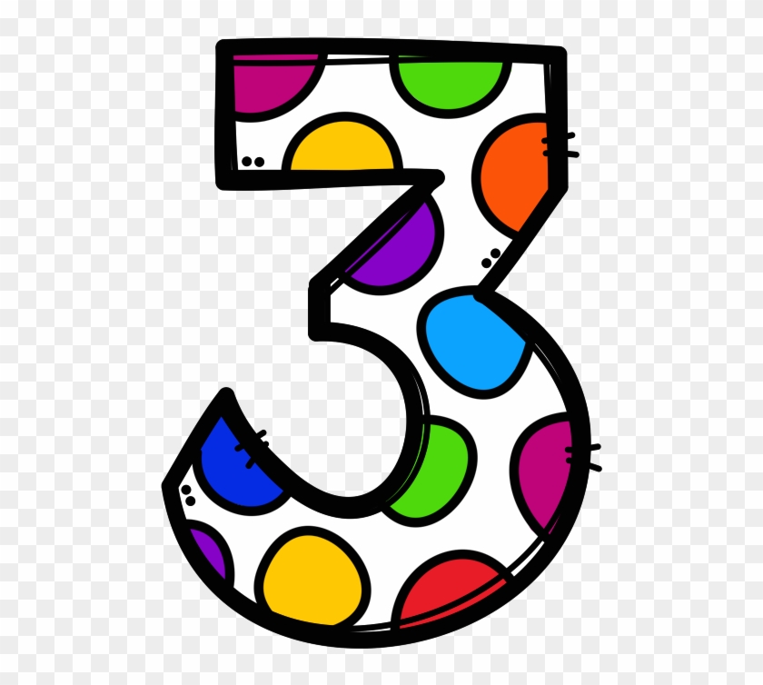 Rainbow Dot White 3 - Number #264658