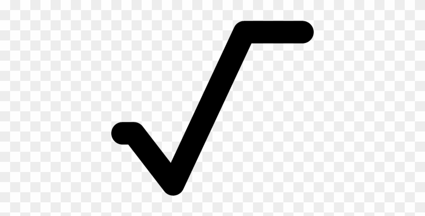 Square Root Mathematical Symbol Vector - Square Root Symbol Png #264791