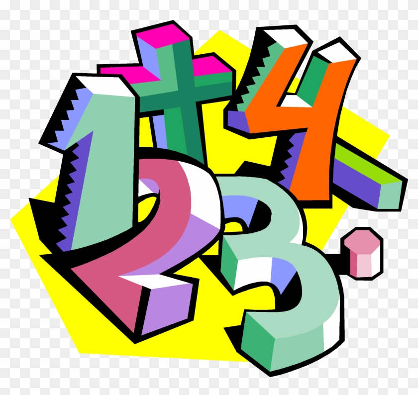 Number In The Middle And Had Other Numbers To Times - Math Numbers Clipart #265083