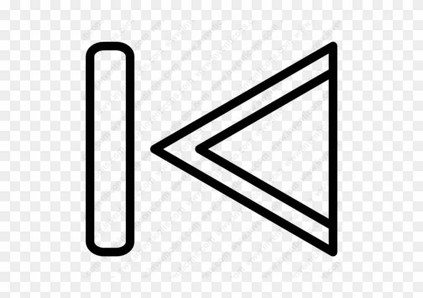 Rewind Button Png - Line Art #1732886