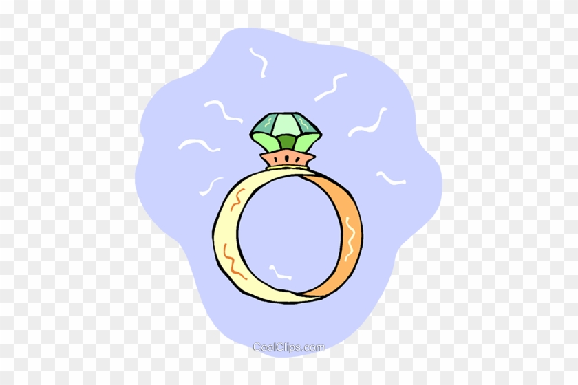 Diamond Rings Royalty Free Vector Clip Art Illustration - Cartoon #1734644