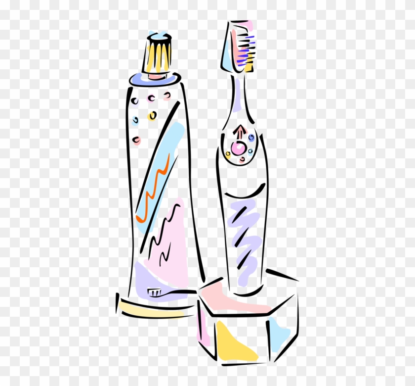 Vector Illustration Of Dental Oral Hygiene Electric - Vector Illustration Of Dental Oral Hygiene Electric #1734996
