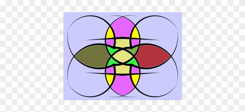Lissajous Curve Osculating Circle Line - Stained Glass #1735949