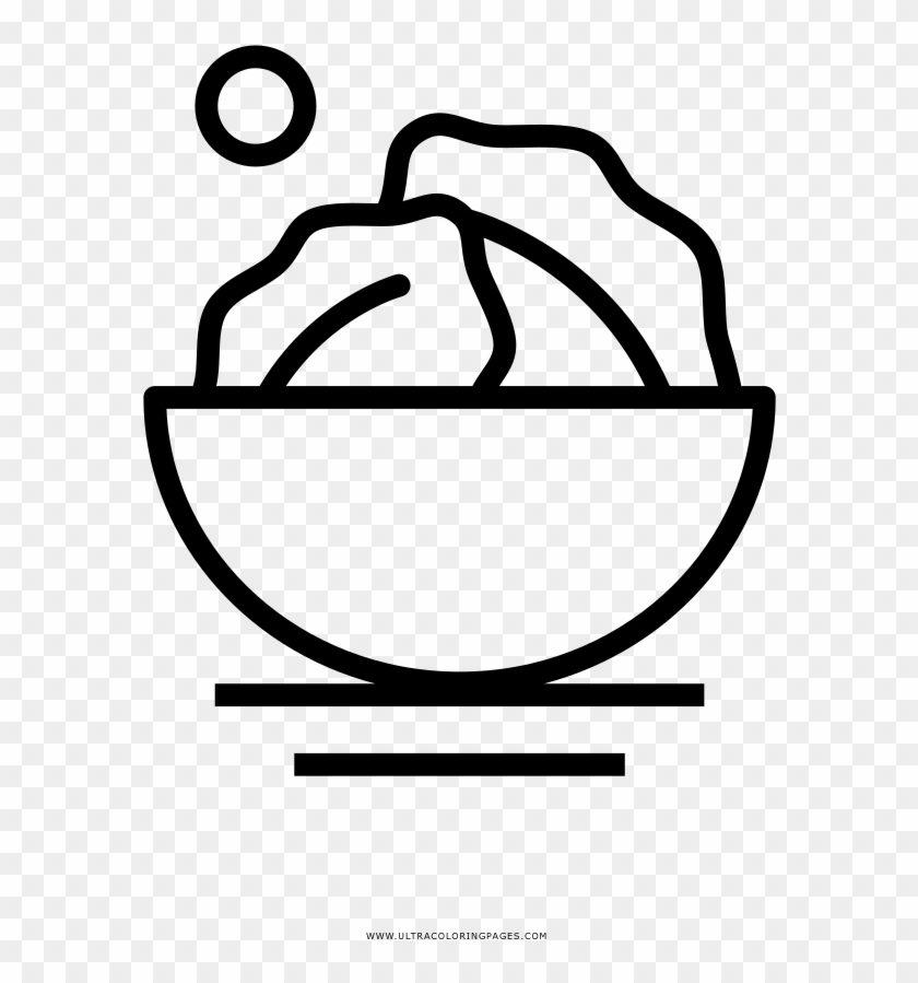 Salad Coloring Page - Salad Coloring Page #1736212