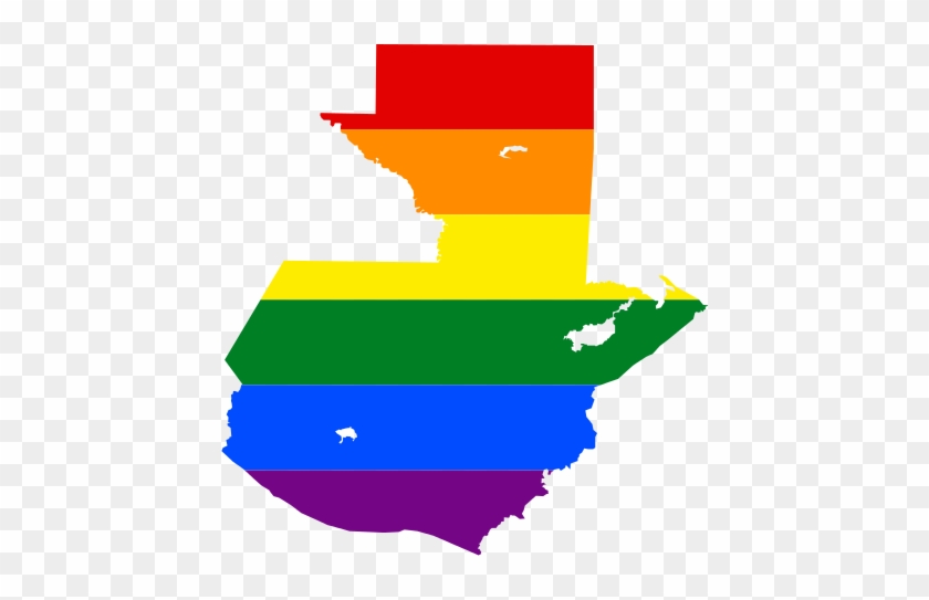 Lgbt Flag Map Of Guatemala - Map And Flag Of Guatemala #1737537
