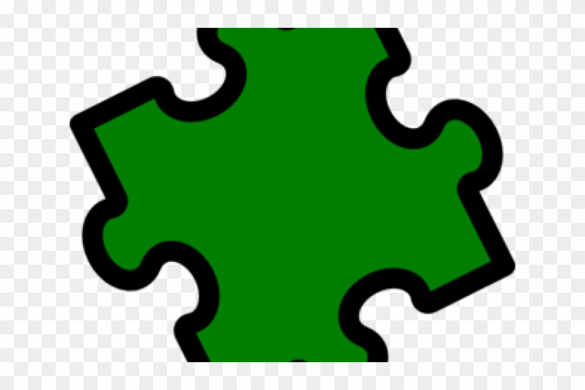 Green Clipart Puzzle - Clip Art #1737588