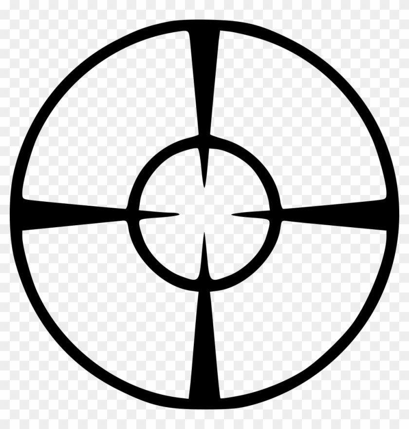 Circle Cross Gun Hunting Sight Sniper Target Comments - Center Of Gravity Mark #1737651