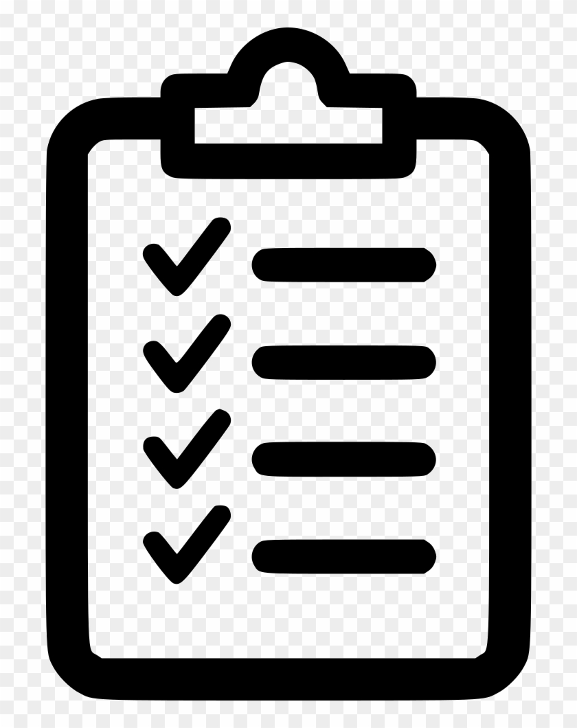 Png File Svg - Checklist Black And White #1737952