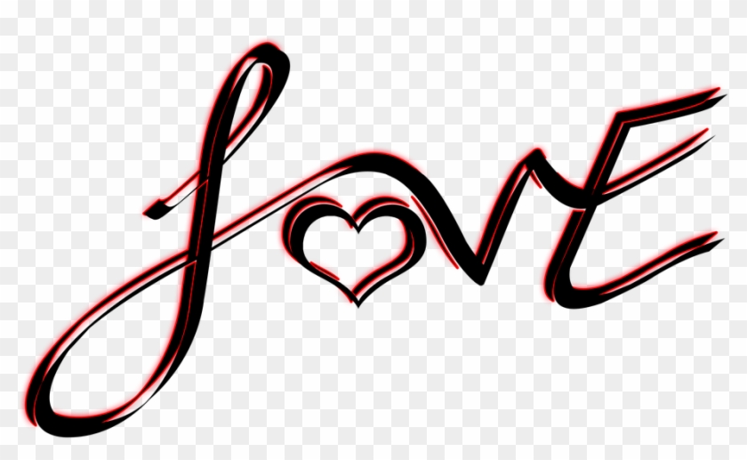 Romance Clipart Word Free - Png Palabra Love #1739872