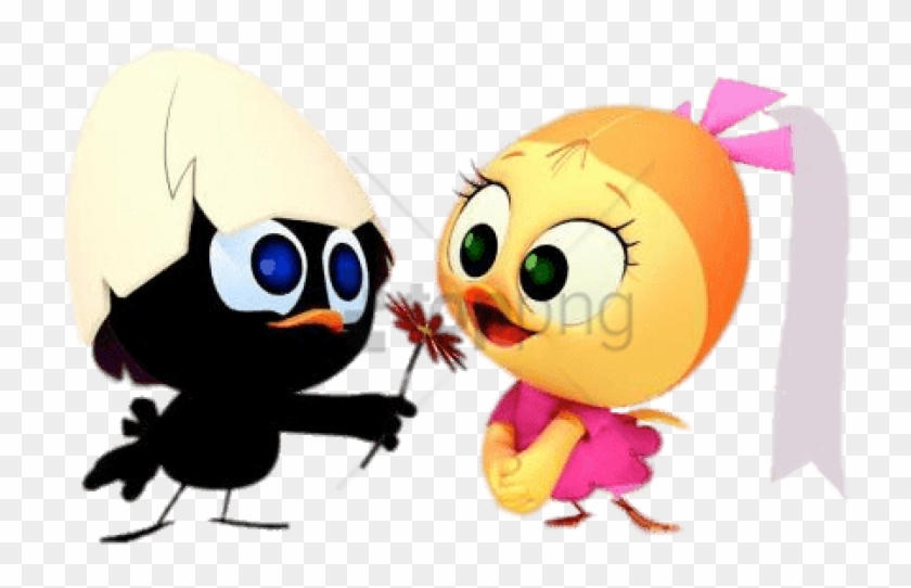 Free Png Download Calimero Giving Flower To Priscilla - Calimero And Priscilla #1740758