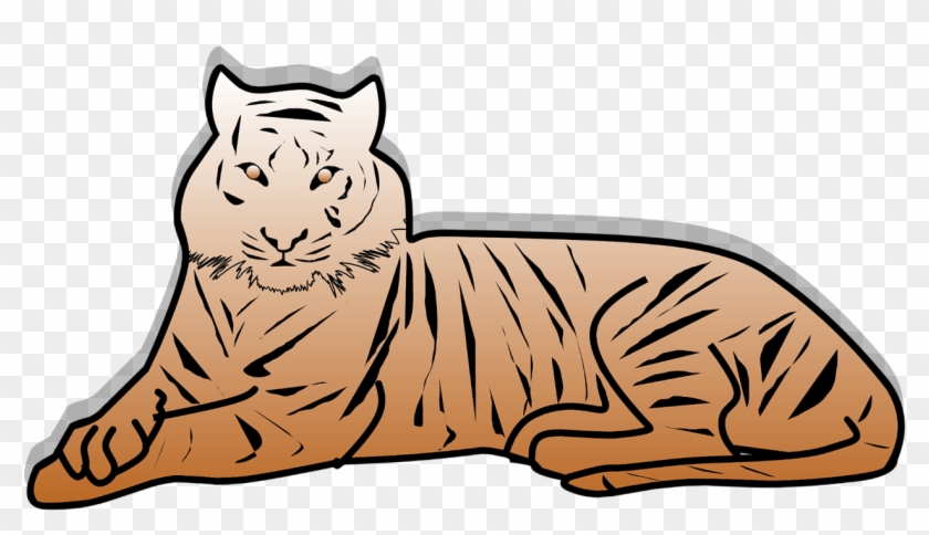 Tiger,animal,willed,big - Outline Picture Of Tiger #1740844