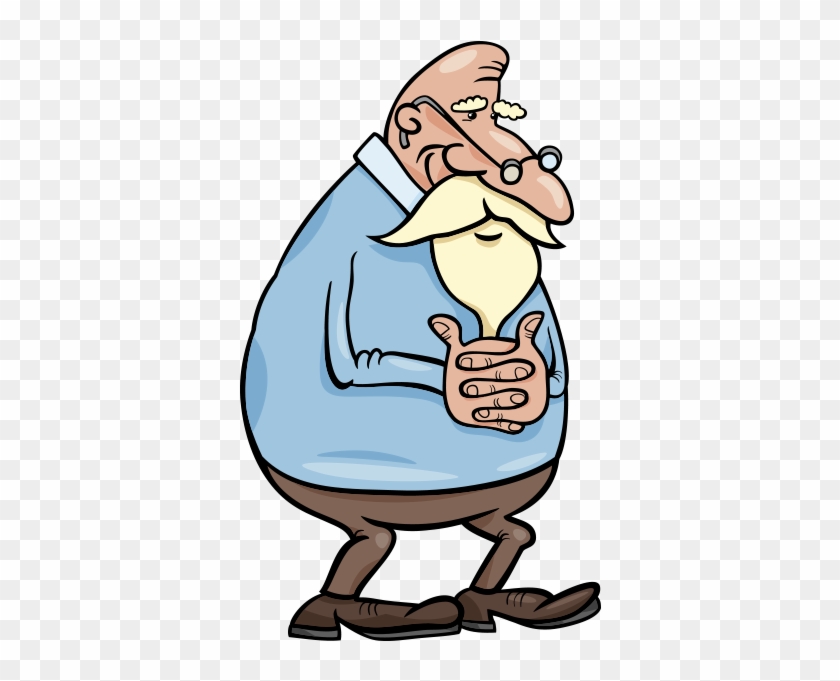 Clipart Sakallı Yaşlı Adam - Hombre Mayor Dibujo #1741306