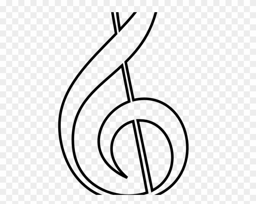 Download Treble Clef Clip Art - Clave De Sol Desenho #1741653