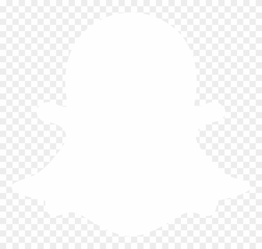 Snapchat Logo Png Transparent Background - Snapchat Icon White Png #1742053