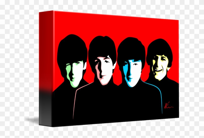 Pop Art By William Cuccio - Imagen Pop Art Los Beatles Stencil #1742426