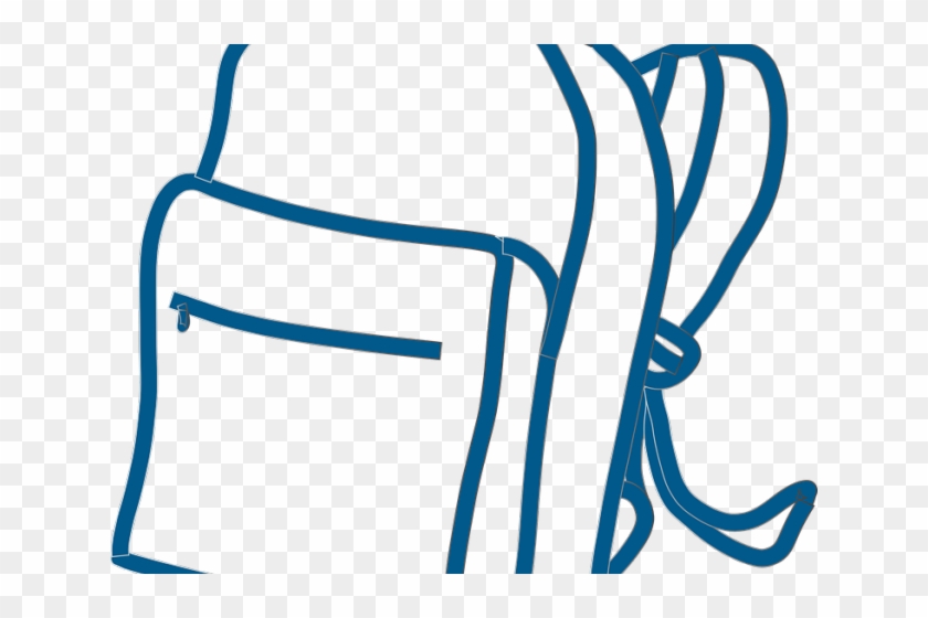 Backpack Clipart Vector - Backpack Outline #1742536