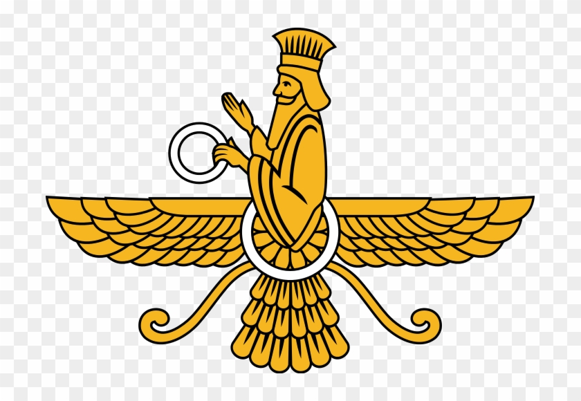File - Faravahar Emblem - Svg - Zoroastrianism Symbol #1743681