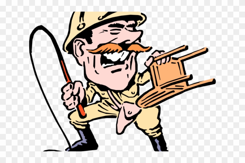 Circus Clipart Whip - Cartoon Circus Lion Tamer #1743891