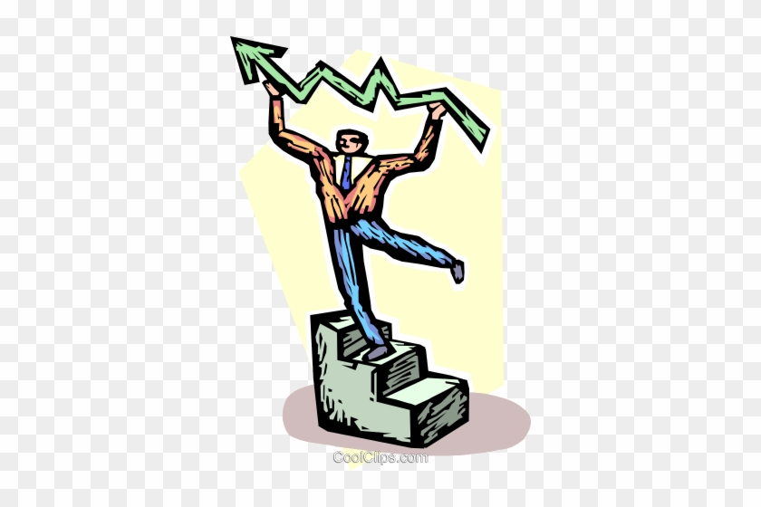 Stairs To Success Royalty Free Vector Clip Art Illustration - Stairs To Success Royalty Free Vector Clip Art Illustration #1743899