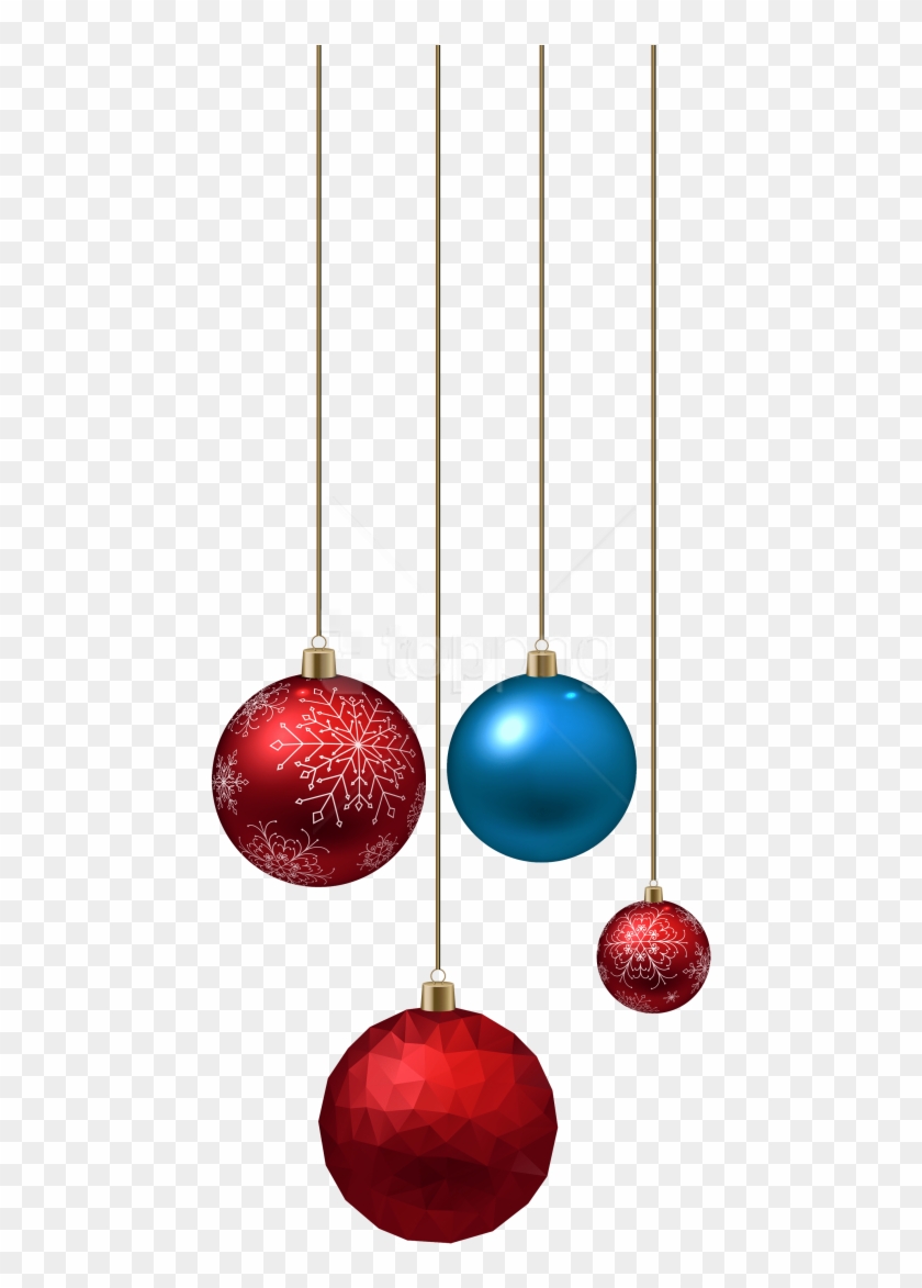 Free Png Download Blue And Red Christmas Ball Clipart - Png Format Christmas Ball Png #1744412