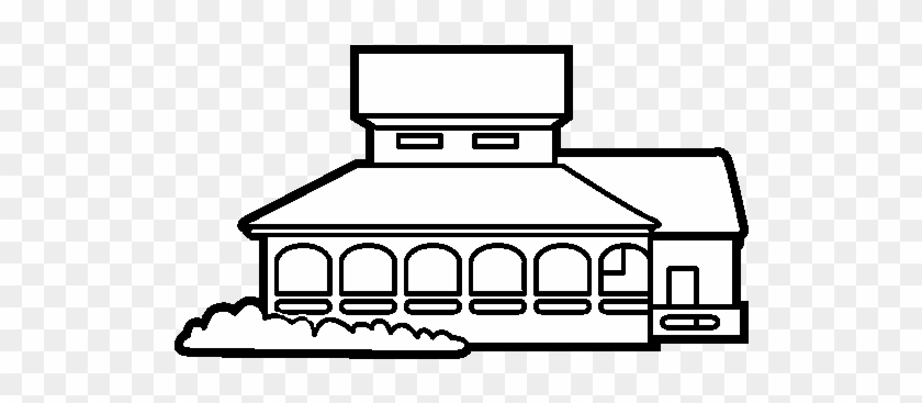 Dibujo De Casa Escuela Para Colorear - Desenhar Escola #1745728