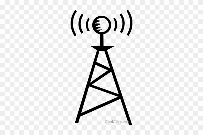 Communication Tower Royalty Free Vector Clip Art Illustration - Torres De Comunicação Png #1746730
