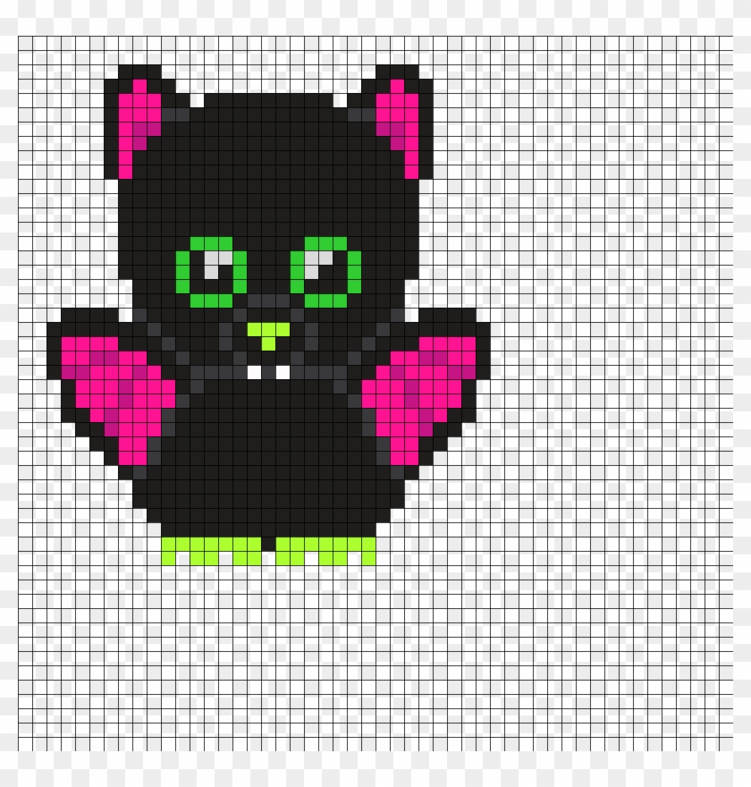 Beanie Boo Igor The Bat Indidolph On Kandi Patterns - Megaman Nes Sprite Jumping #1746802