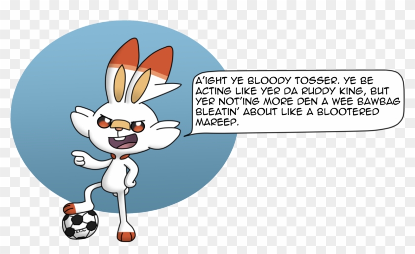 I'm Sure That If Scorbunny Could Actually Talk, It'd - Cartoon #1747476