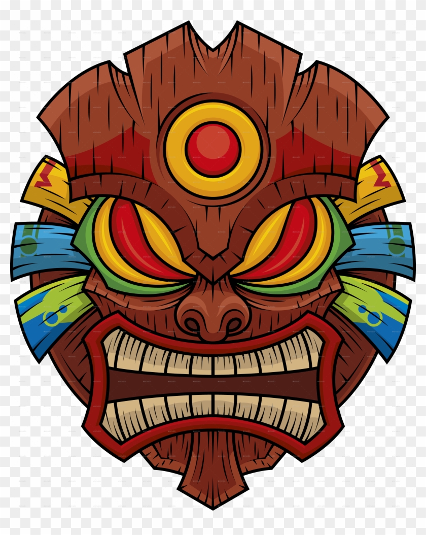 Tiki Tattoo, Tatoo, Tiki Head, Tiki Art, Tiki Tiki, - Tiki Mask #1748501