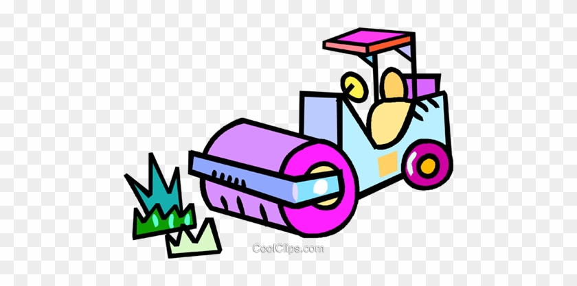 Steamroller Royalty Free Vector Clip Art Illustration - Steamroller Royalty Free Vector Clip Art Illustration #1748609