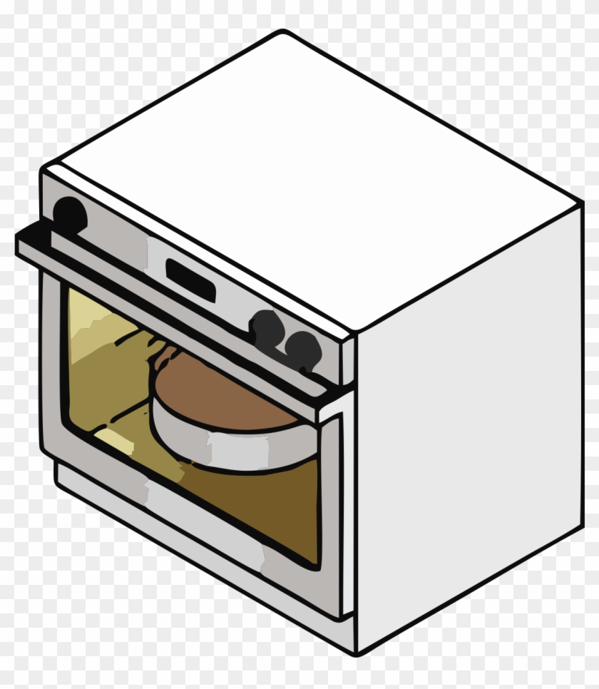 Good Things Come To Those Who Wait - Cake In Oven Clipart #1750464