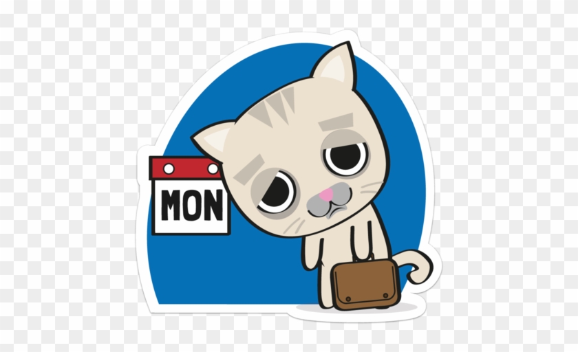 Boohoo It Is Monday Again 😢 - Cartoon #1750851