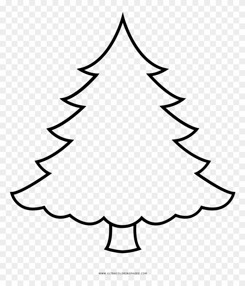 Christmas Tree Coloring Page - Easy To Draw A Christmas Tree #1752214