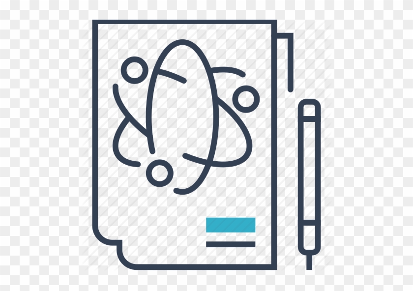 Formula Institution Notebook Pen Icon - Data Science Grey Icon #1752429