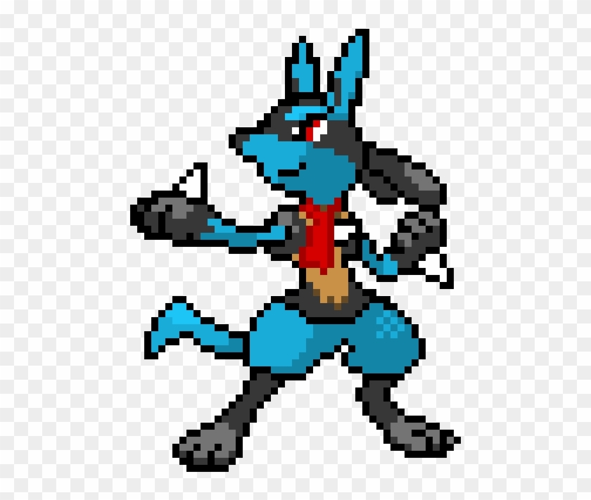 Pixel Art Maker - Pokemon Pixel Art Lucario #1752714