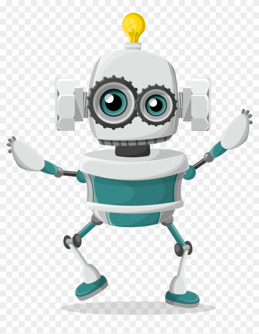 Vector Robot Character Set - Cartoon #1752858