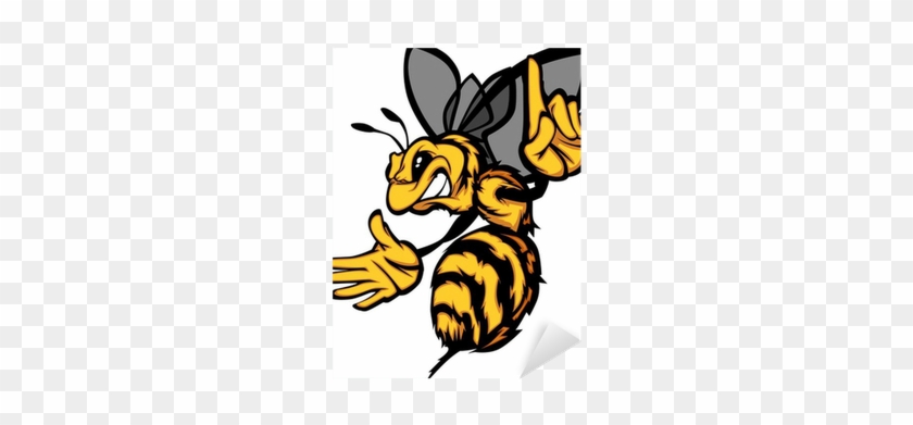 Sticker Hornet Abeille Guêpe Cartoon Vector Image • - Bee Vector #1752896