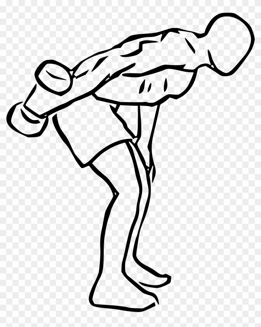 Drawing Arms Bent - Bent Over Triceps Extensions #1752955