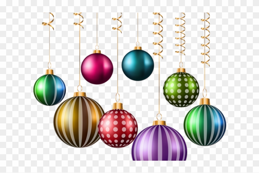 Christmas Ball Clipart Retro - Transparent Christmas Balls Png #1753455