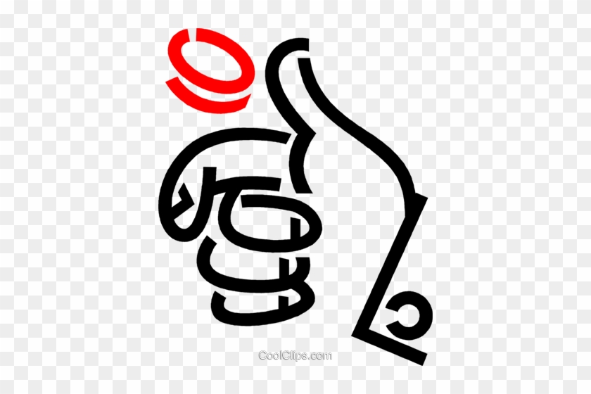 Hand Flipping A Coin Royalty Free Vector Clip Art Illustration - Hand Flipping A Coin Royalty Free Vector Clip Art Illustration #1753789