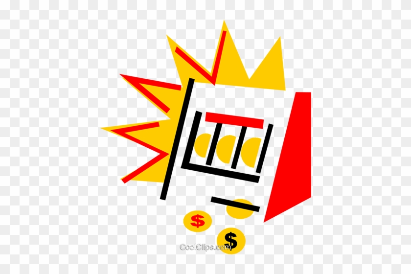 Slot Machines Royalty Free Vector Clip Art Illustration - Slot Machines Royalty Free Vector Clip Art Illustration #1754054