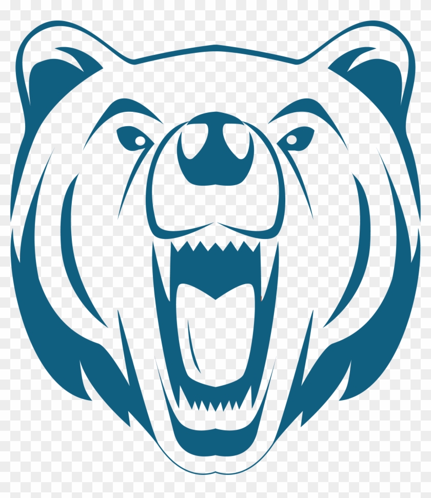 Battle Creek Middle School - Grizzly Bear Clipart Black And White #1754271
