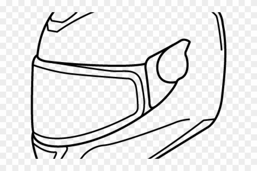 Drawn Helmet Crash Helmet - Motorcycle Helmet Drawing #1754451