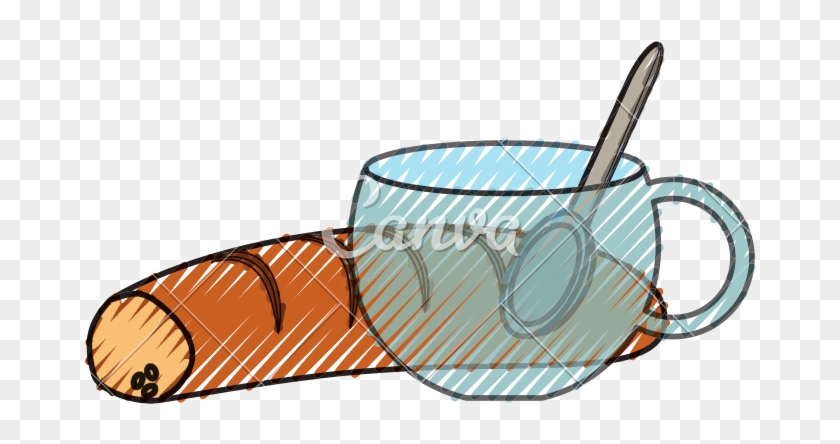 Cup With Spoon Vector Illustration - Cup With Spoon Vector Illustration #1754696