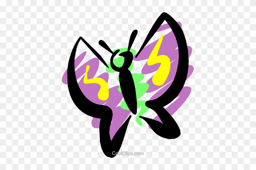 Butterfly Royalty Free Vector Clip Art Illustration - Butterfly Royalty Free Vector Clip Art Illustration #1755504